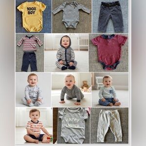 12-Piece Baby Boy Outfit Bundle – 3–6 Months